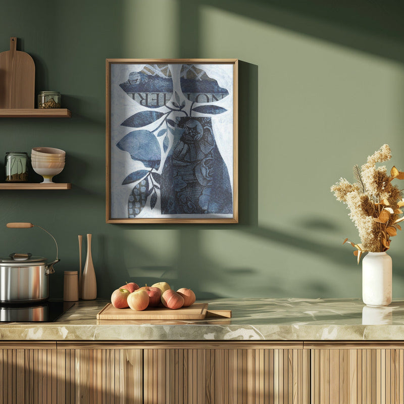 Indigo Blue Tulips - Stretched Canvas, Poster or Fine Art Print I Heart Wall Art