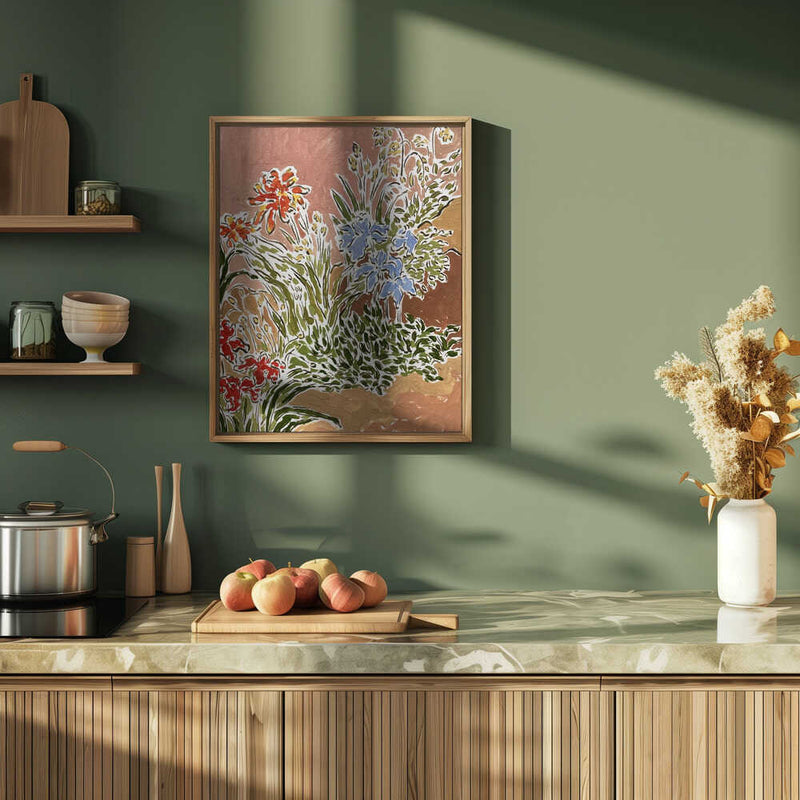 Garden Corner - Stretched Canvas, Poster or Fine Art Print