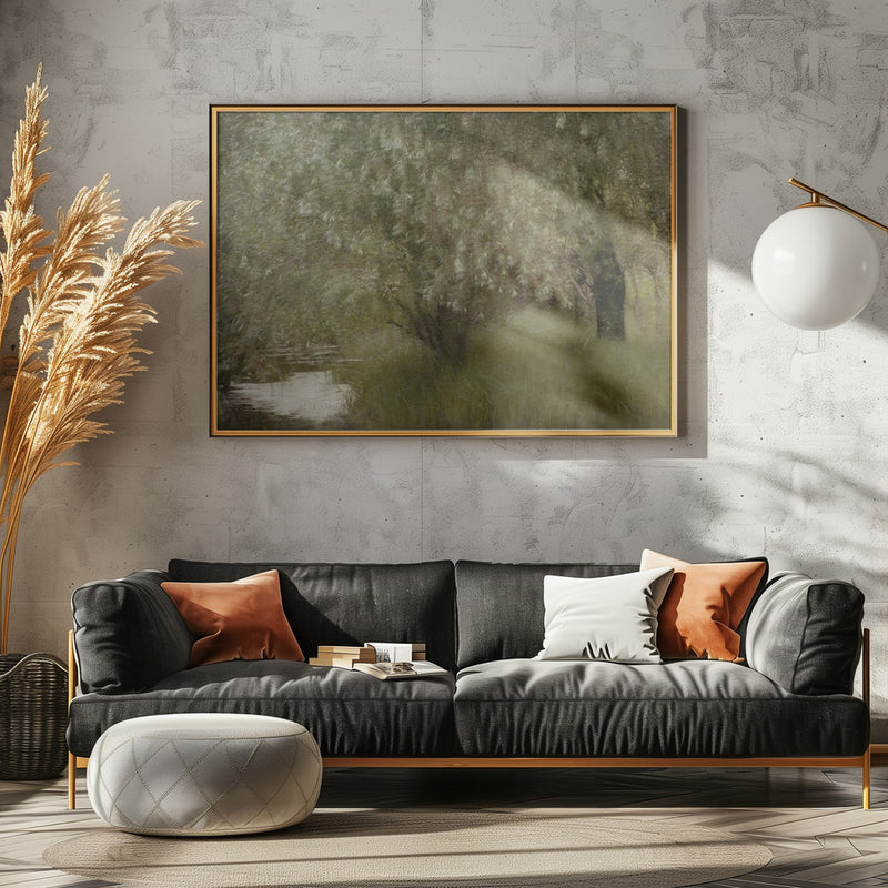 At the riverbank - Stretched Canvas, Poster or Fine Art Print I Heart Wall Art