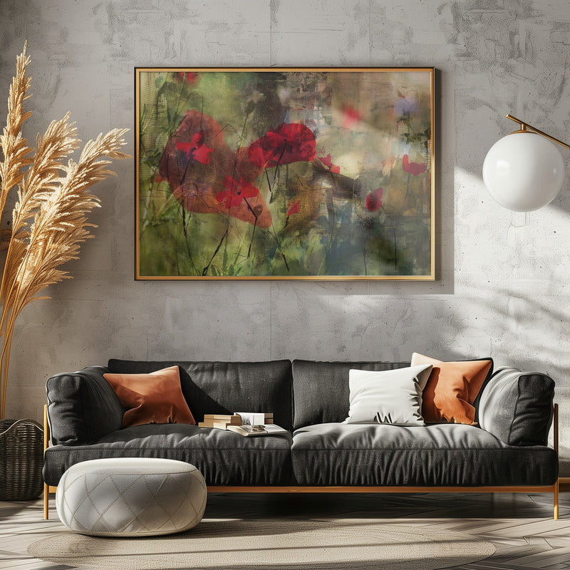 Poppies - Stretched Canvas, Poster or Fine Art Print I Heart Wall Art