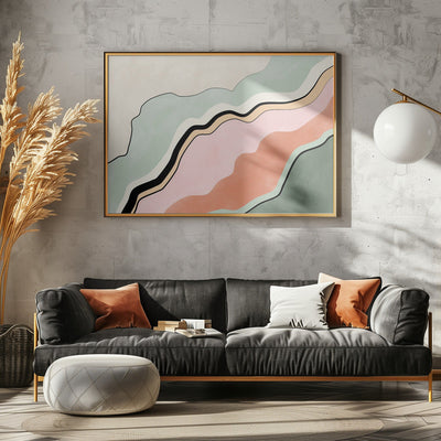 Flowing Horizons - Stretched Canvas, Poster or Fine Art Print I Heart Wall Art