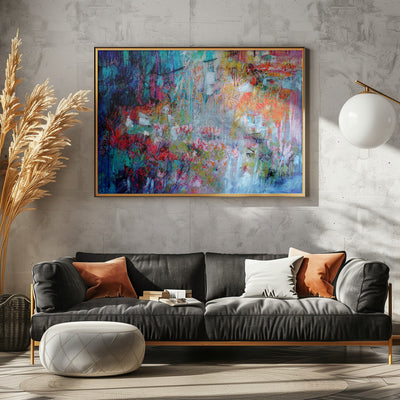 Chaotic Bloomscape - Stretched Canvas, Poster or Fine Art Print I Heart Wall Art