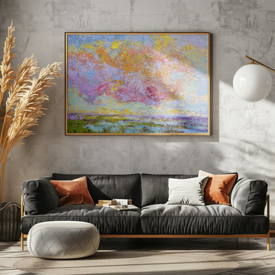 On A Summer's Eve - Stretched Canvas, Poster or Fine Art Print I Heart Wall Art