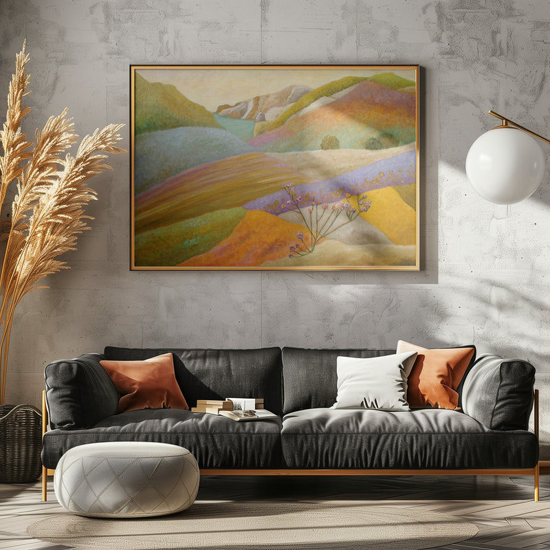 Rambling Through the Blooming Valley - Stretched Canvas, Poster or Fine Art Print I Heart Wall Art