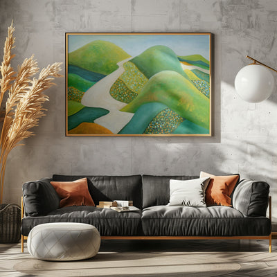 Stilling Hills - Stretched Canvas, Poster or Fine Art Print I Heart Wall Art