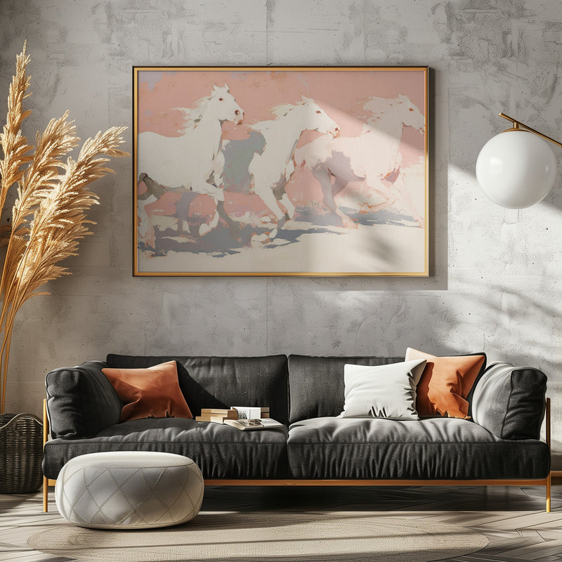 Wild horses no 2 - Stretched Canvas, Poster or Fine Art Print I Heart Wall Art