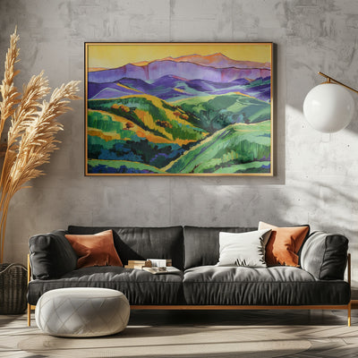 Green Valley - Stretched Canvas, Poster or Fine Art Print I Heart Wall Art