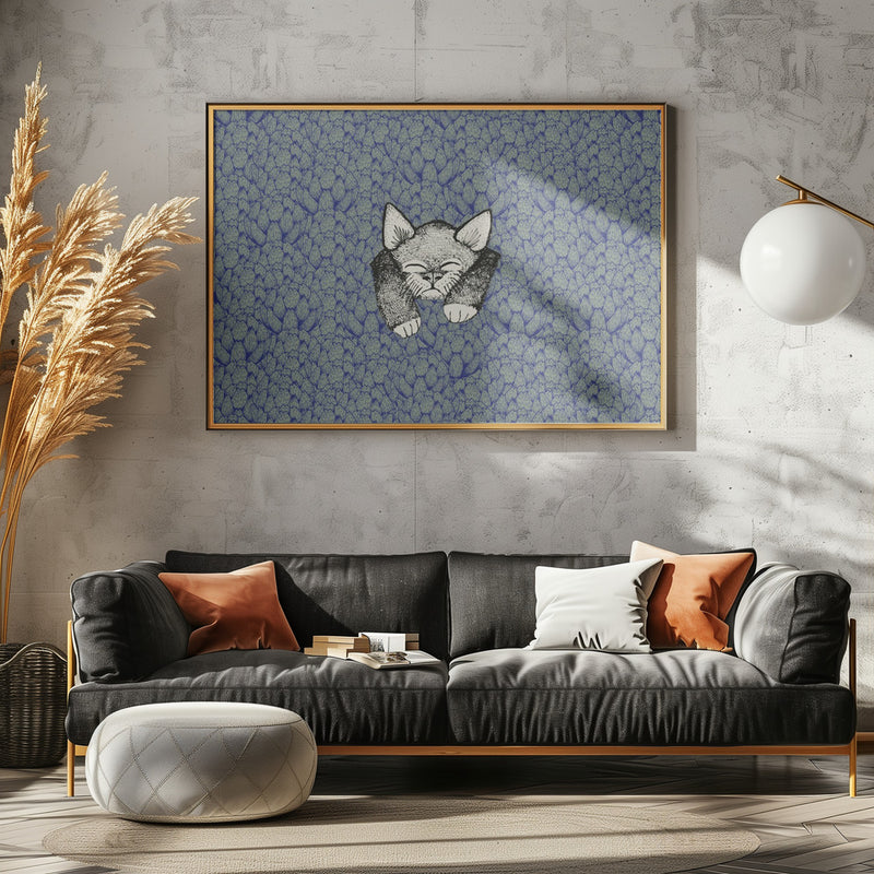 Kitty - Stretched Canvas, Poster or Fine Art Print I Heart Wall Art
