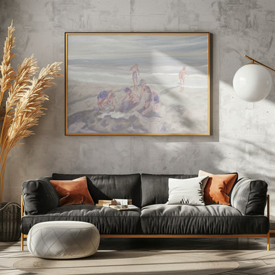 Cuzzies at the Beach, Hermanus, South Africa - Stretched Canvas, Poster or Fine Art Print I Heart Wall Art