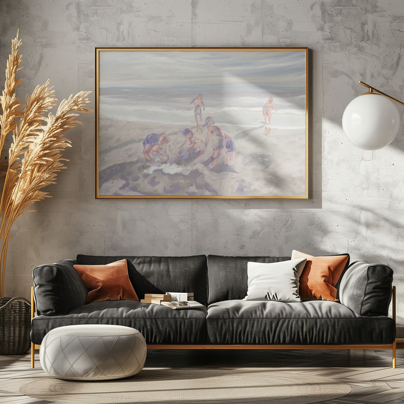 Cuzzies at the Beach, Hermanus, South Africa - Stretched Canvas, Poster or Fine Art Print I Heart Wall Art