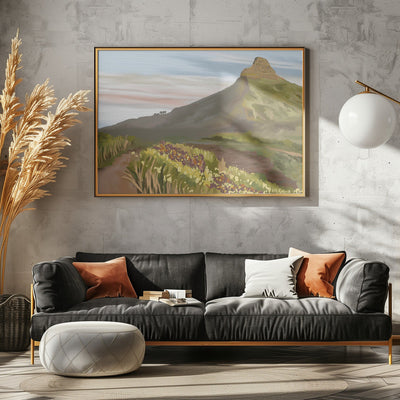 Lions head, Cape Town, South Africa - Stretched Canvas, Poster or Fine Art Print I Heart Wall Art
