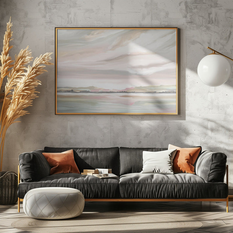 Misty Marshmallow - Stretched Canvas, Poster or Fine Art Print I Heart Wall Art
