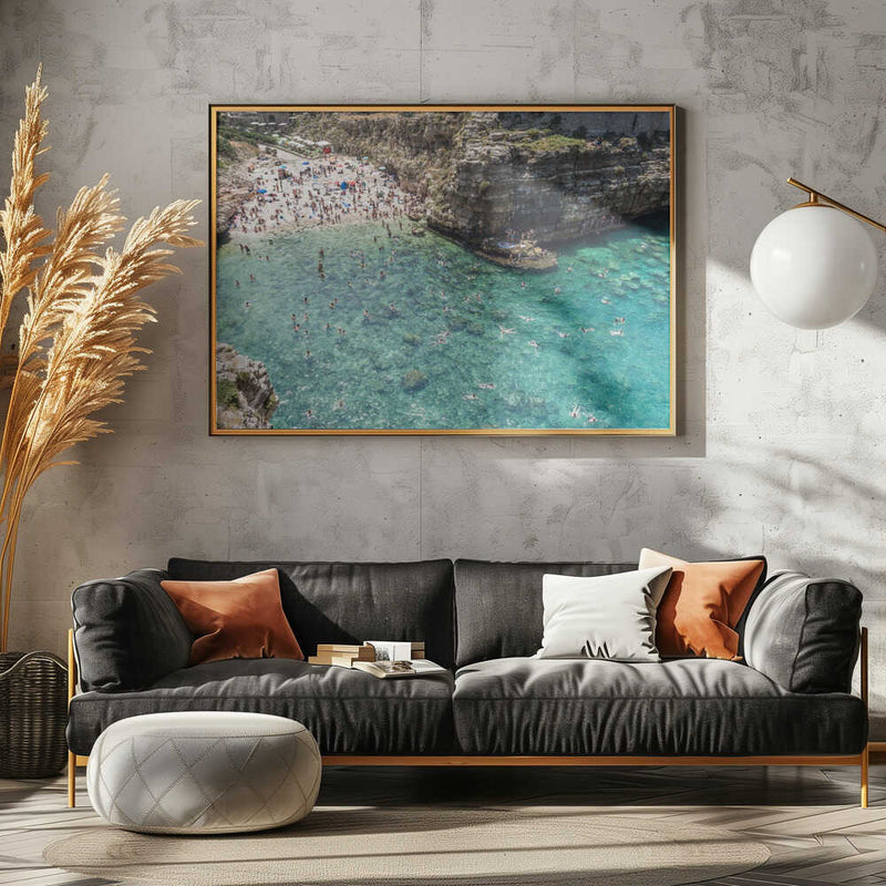 Another day at the Beach in Italy - Stretched Canvas, Poster or Fine Art Print