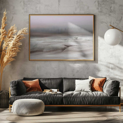 Solitude in White - Stretched Canvas, Poster or Fine Art Print