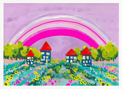 Opera Rose Rainbow - Stretched Canvas, Poster or Fine Art Print I Heart Wall Art