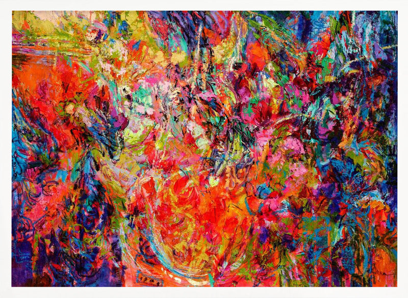 Ethereal Blossom Glow - Stretched Canvas, Poster or Fine Art Print I Heart Wall Art