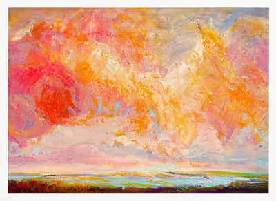 With a Happy Heart - Stretched Canvas, Poster or Fine Art Print I Heart Wall Art