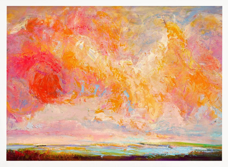 With a Happy Heart - Stretched Canvas, Poster or Fine Art Print I Heart Wall Art