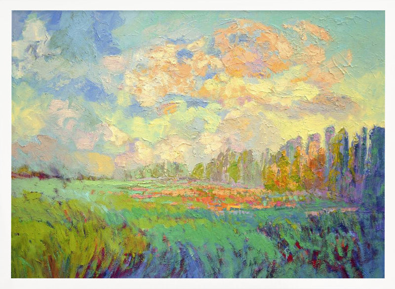 Df1511mydreamrisingbeautifulnewday - Stretched Canvas, Poster or Fine Art Print I Heart Wall Art