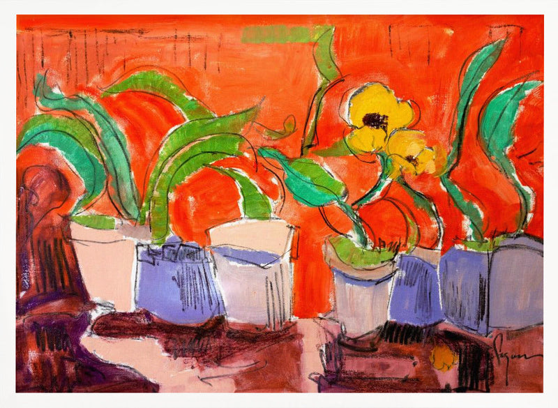 Vibrant Plant Harmony - Stretched Canvas, Poster or Fine Art Print I Heart Wall Art