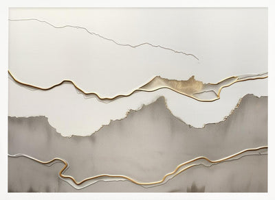 Metallic landscape nº5 - Stretched Canvas, Poster or Fine Art Print I Heart Wall Art