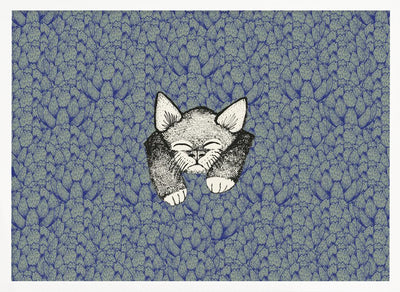 Kitty - Stretched Canvas, Poster or Fine Art Print I Heart Wall Art