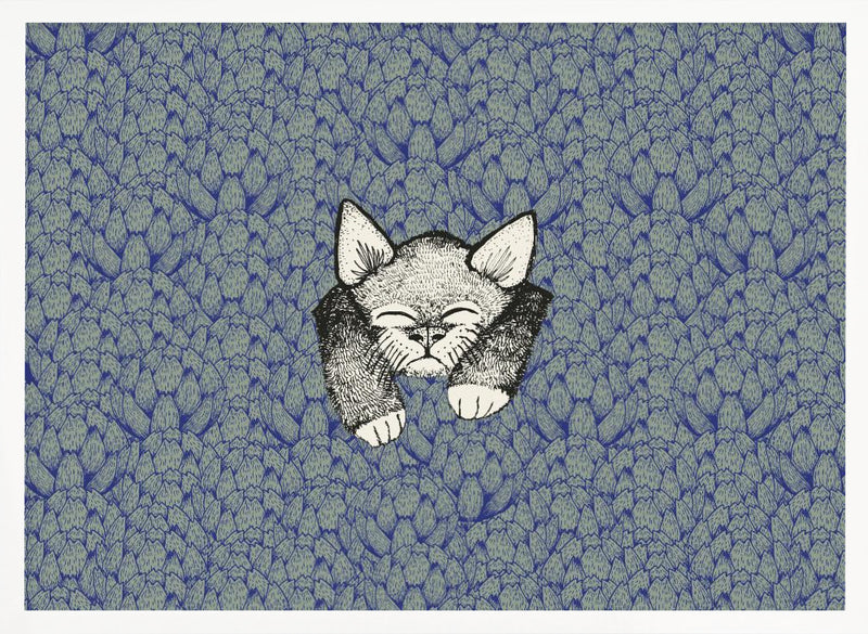 Kitty - Stretched Canvas, Poster or Fine Art Print I Heart Wall Art