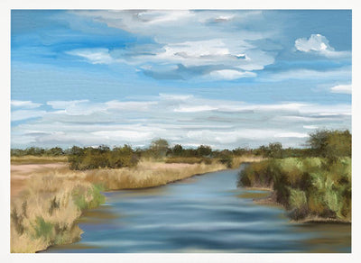 River of Reeds, Botswana - Stretched Canvas, Poster or Fine Art Print I Heart Wall Art