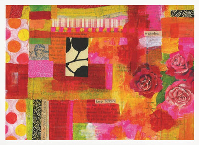 Vibrant Petal Patch - Stretched Canvas, Poster or Fine Art Print I Heart Wall Art