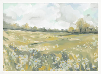 Dreamy Meadow Bliss - Stretched Canvas, Poster or Fine Art Print I Heart Wall Art