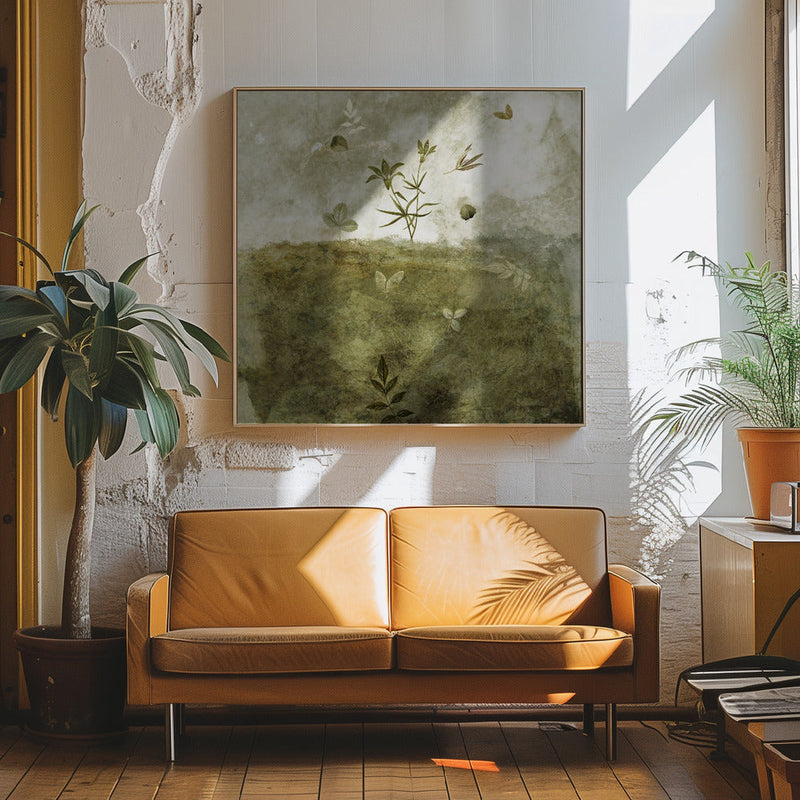 Olive - Square Stretched Canvas, Poster or Fine Art Print I Heart Wall Art