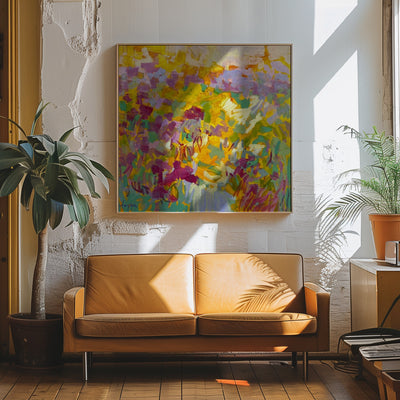 Df002sundance I - Square Stretched Canvas, Poster or Fine Art Print I Heart Wall Art