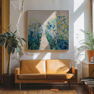 Light Summer - Square Stretched Canvas, Poster or Fine Art Print I Heart Wall Art