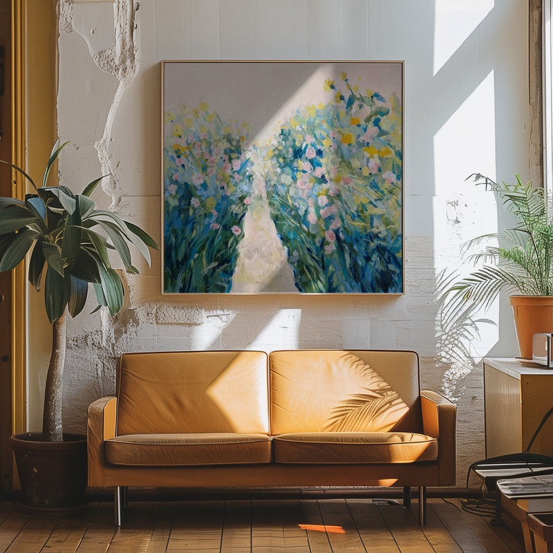 Light Summer - Square Stretched Canvas, Poster or Fine Art Print I Heart Wall Art