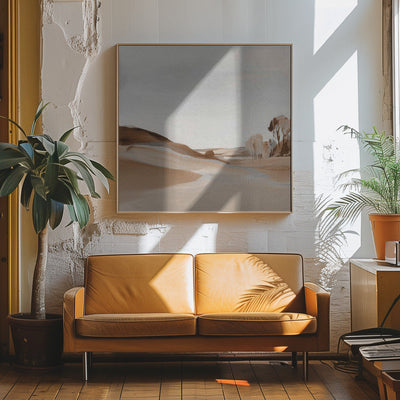 Farm View II - Square Stretched Canvas, Poster or Fine Art Print I Heart Wall Art