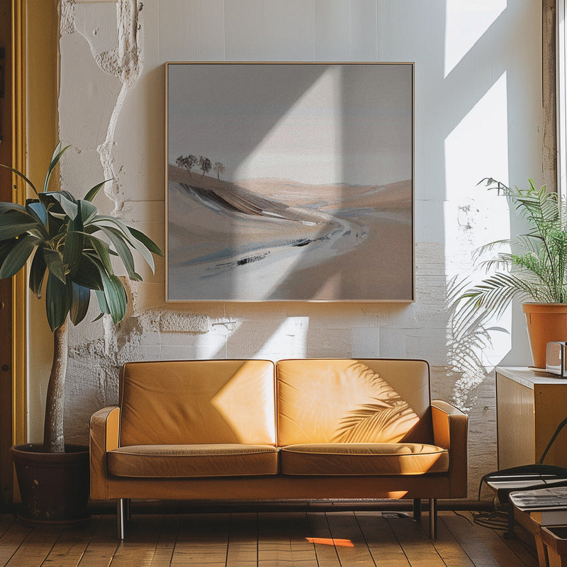 Farm View IV - Square Stretched Canvas, Poster or Fine Art Print I Heart Wall Art