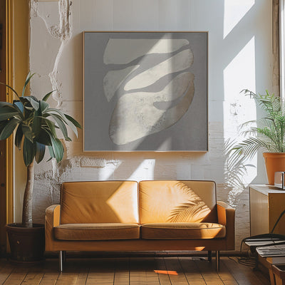 Fluid Forms Emerge - Square Stretched Canvas, Poster or Fine Art Print I Heart Wall Art