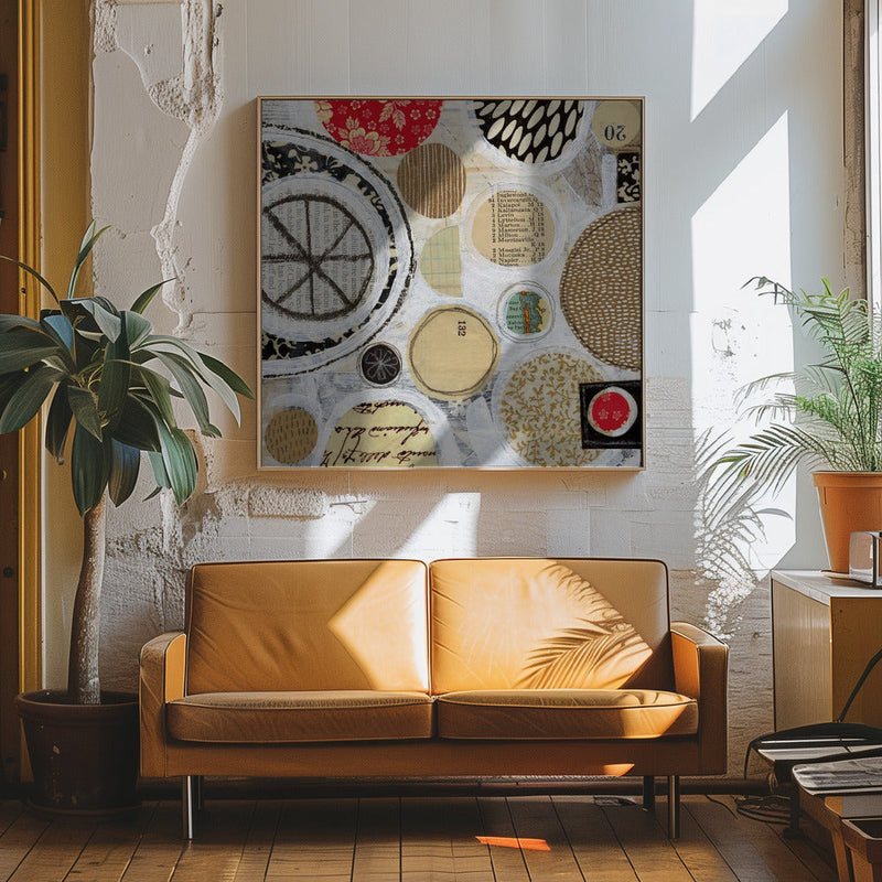 Hodge Podge - Square Stretched Canvas, Poster or Fine Art Print I Heart Wall Art