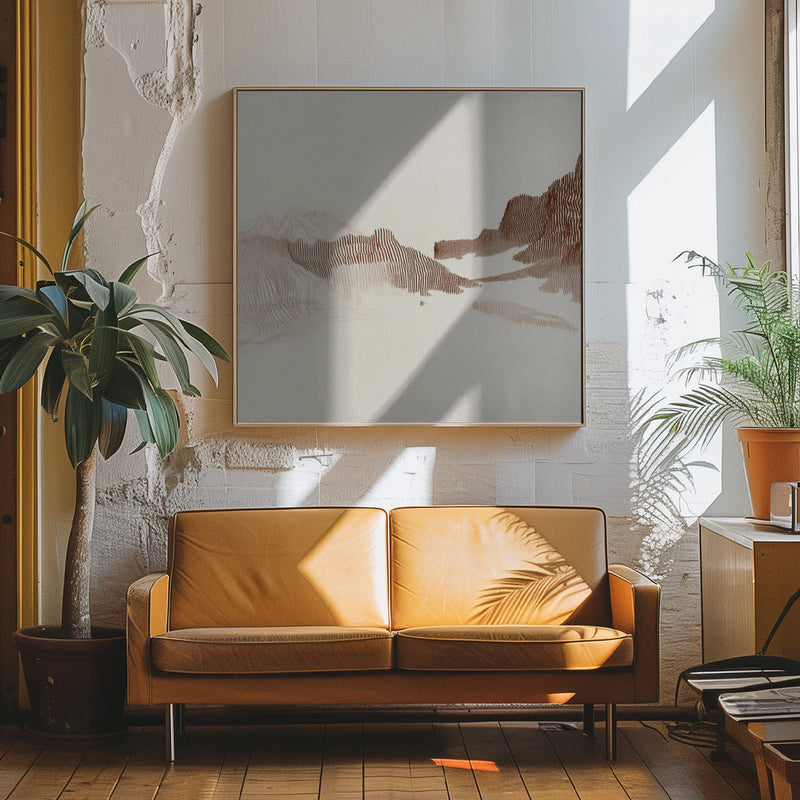 Peaceful nature II - Square Stretched Canvas, Poster or Fine Art Print I Heart Wall Art