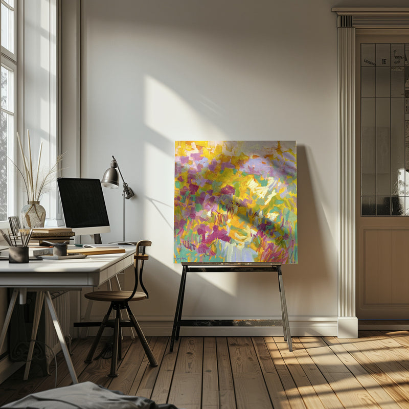 Df002sundance I - Square Stretched Canvas, Poster or Fine Art Print I Heart Wall Art