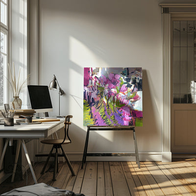 Df675a and To Everything There Is a Season Bloom I - Square Stretched Canvas, Poster or Fine Art Print I Heart Wall Art