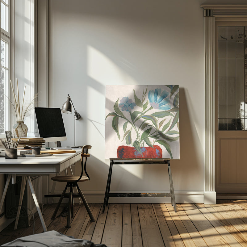 Amour ll - Square Stretched Canvas, Poster or Fine Art Print I Heart Wall Art