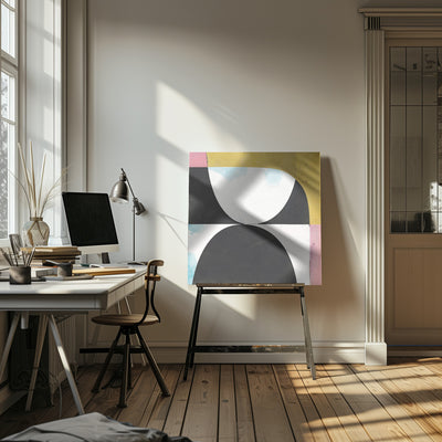 Touching - Square Stretched Canvas, Poster or Fine Art Print I Heart Wall Art