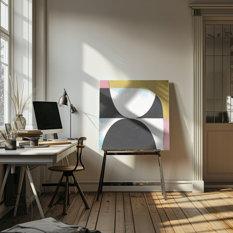 Touching - Square Stretched Canvas, Poster or Fine Art Print I Heart Wall Art