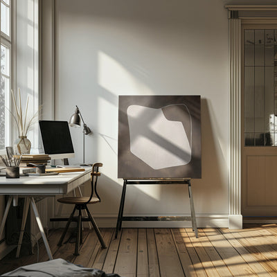 Line and shape I - Square Stretched Canvas, Poster or Fine Art Print I Heart Wall Art