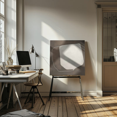 Line and shape II - Square Stretched Canvas, Poster or Fine Art Print I Heart Wall Art