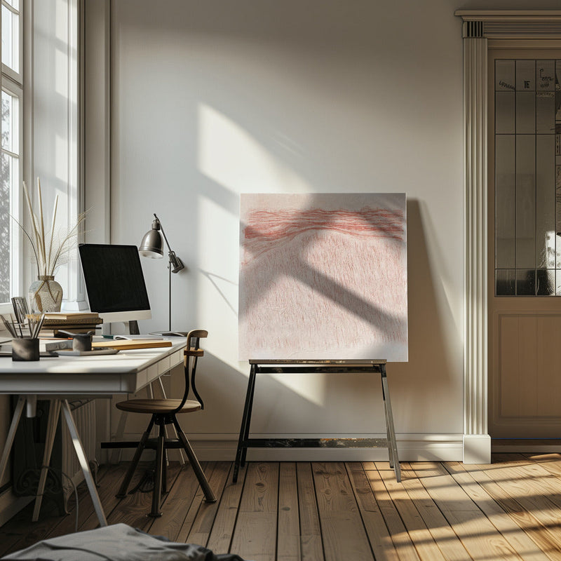 Whispering Textures - Square Stretched Canvas, Poster or Fine Art Print I Heart Wall Art