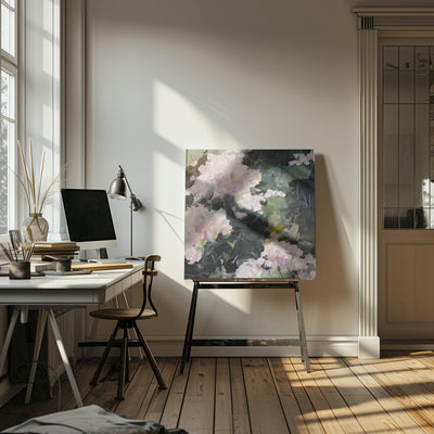 Impressionistic Blooms - Square Stretched Canvas, Poster or Fine Art Print I Heart Wall Art