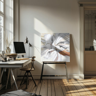 Fleur II - Square Stretched Canvas, Poster or Fine Art Print I Heart Wall Art