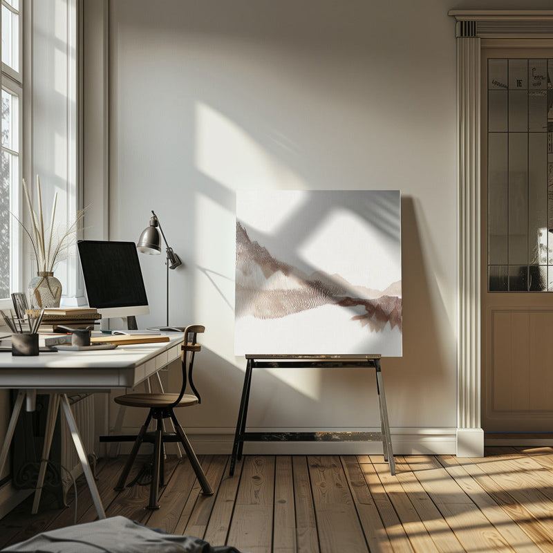 Peaceful nature I - Square Stretched Canvas, Poster or Fine Art Print I Heart Wall Art